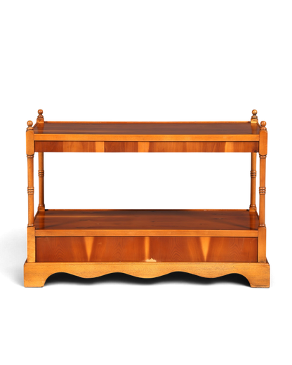 Wunderschöner Englischer Couchtisch Regency Stil Antik Ablagetisch Beistelltisch Schubladen Holz
