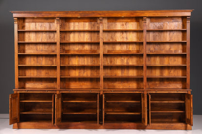 Traumhaftes XXL massiv Holz Regal Kolonial Schrank Antik Stil Bücherregal Kommode Bibliothek Bücherwand