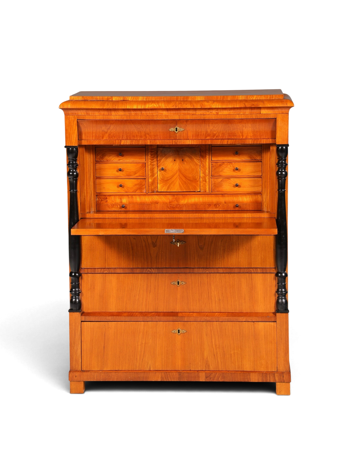 Wunderschöner Original Biedermeier Sekretär um 1860 Englisch Kommode Antik Bürokommode