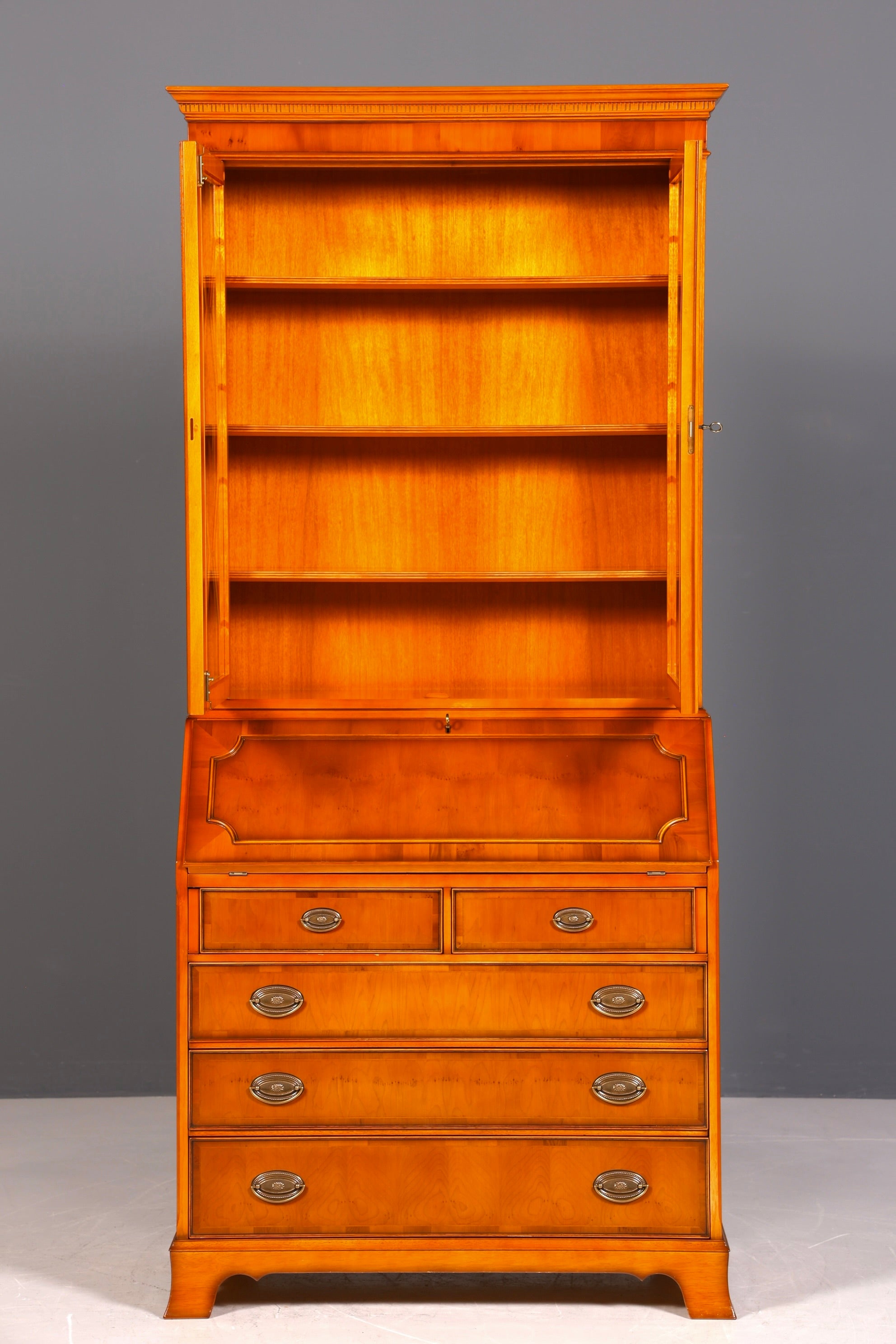 Secrétaire anglais élégant, bureau Heldense d&