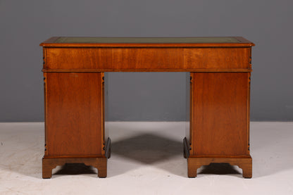 Wunderschöner Englischer Schreibtisch Mahagoni echt Lederauflage Bürotisch Antik Office Desk Vintage