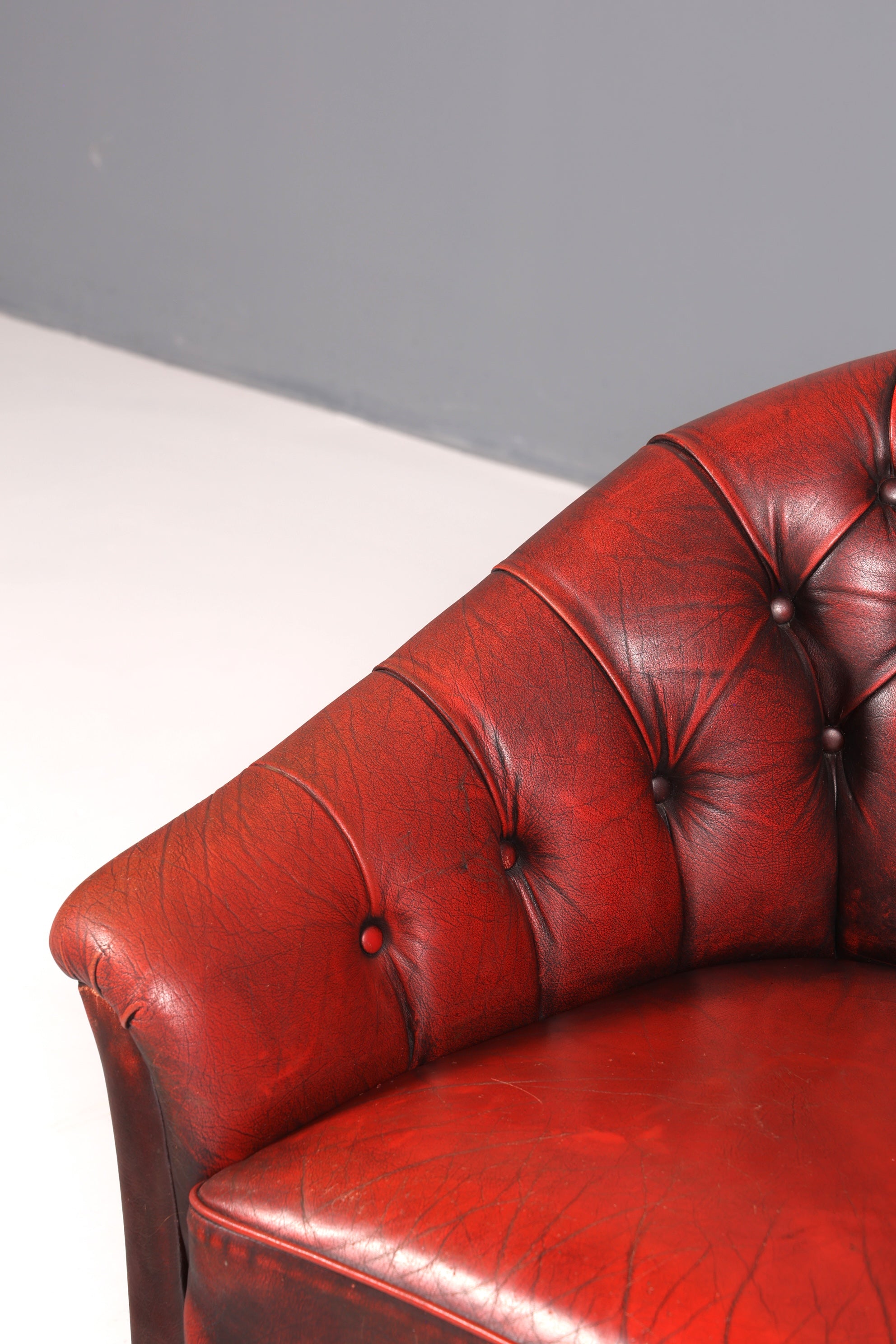 F845 Finish Stilvoller Original Chesterfield Sessel Englischer Armlehnsessel Englisch Herrensessel