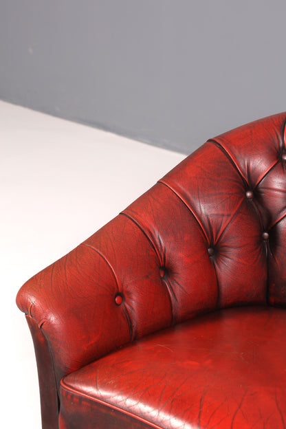 F845 Finish Stilvoller Original Chesterfield Sessel Englischer Armlehnsessel Englisch Herrensessel