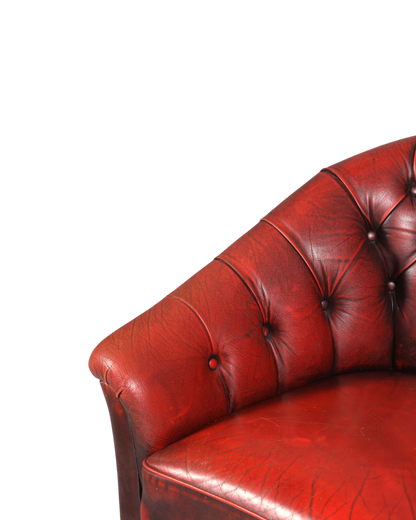 F845 Finish Stilvoller Original Chesterfield Sessel Englischer Armlehnsessel Englisch Herrensessel