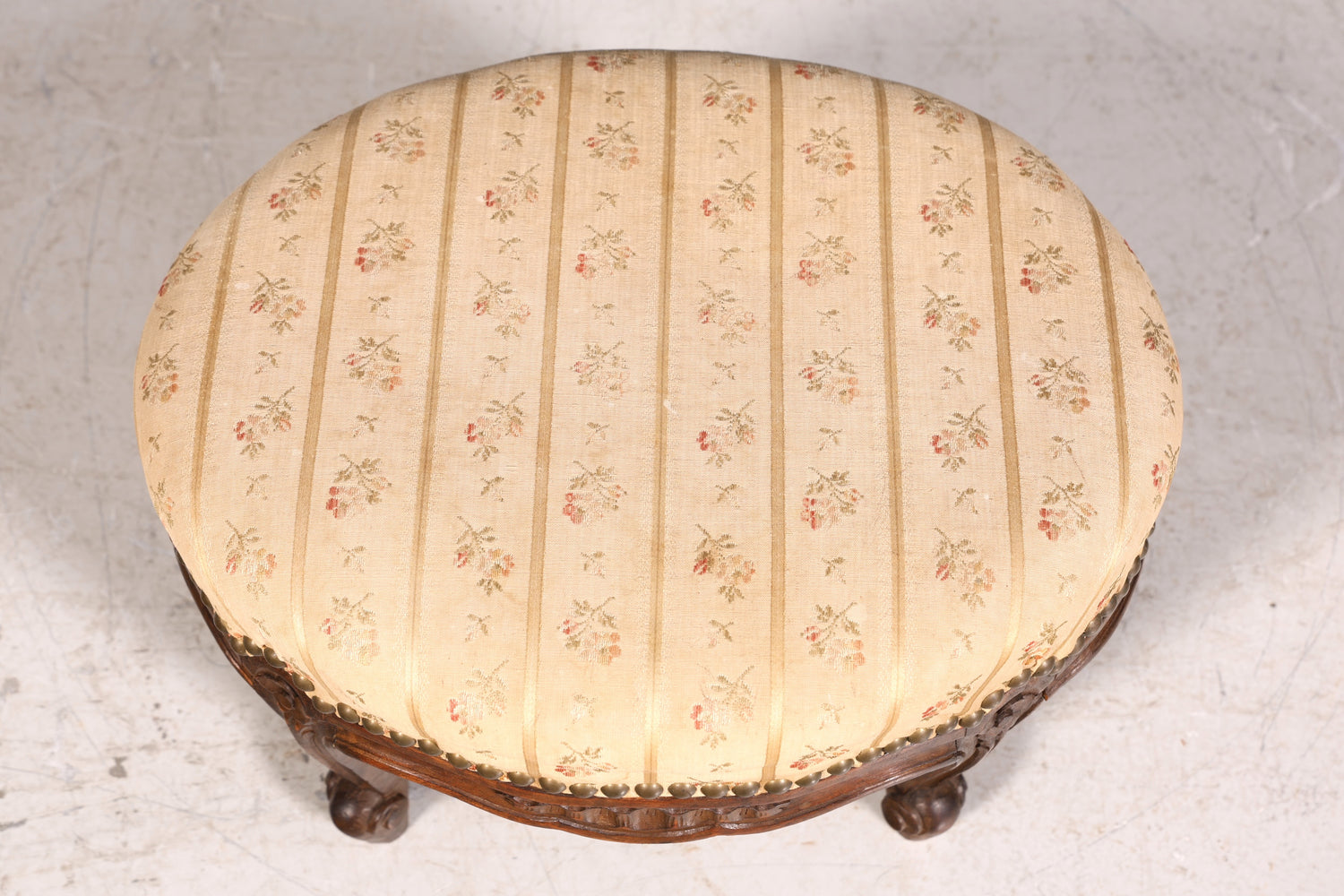 Magnifique tabouret Chippendale, style baroque antique, repose-pieds, tabouret