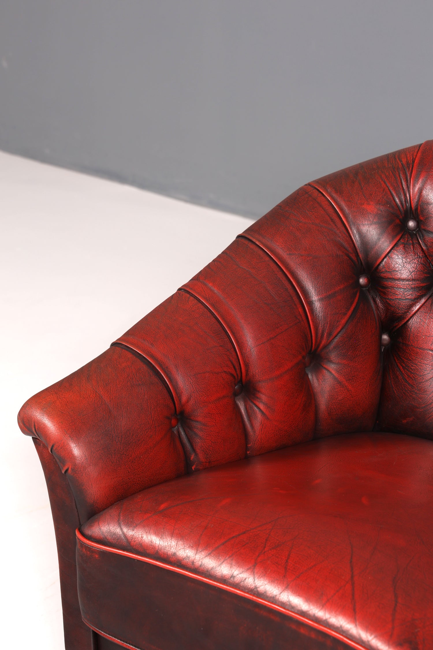 F844 Finish Stilvoller Original Chesterfield Sessel Englischer Armlehnsessel Englisch Herrensessel