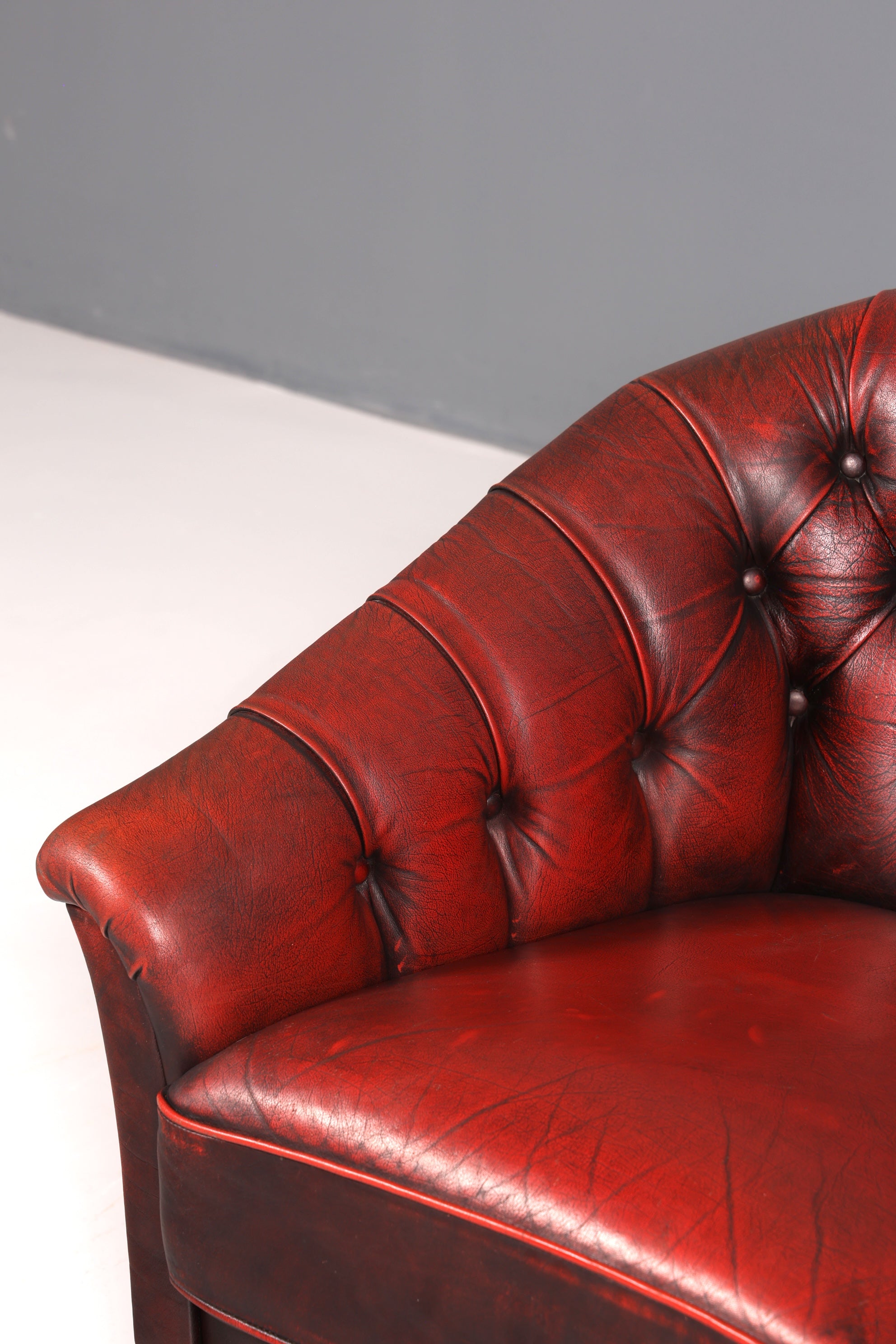 F844 Finish Stilvoller Original Chesterfield Sessel Englischer Armlehnsessel Englisch Herrensessel