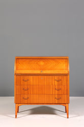 Wunderschöner Mid Century Rollladen Sekretär echt Holz Büro Schrank Vintage Schreibkommode
