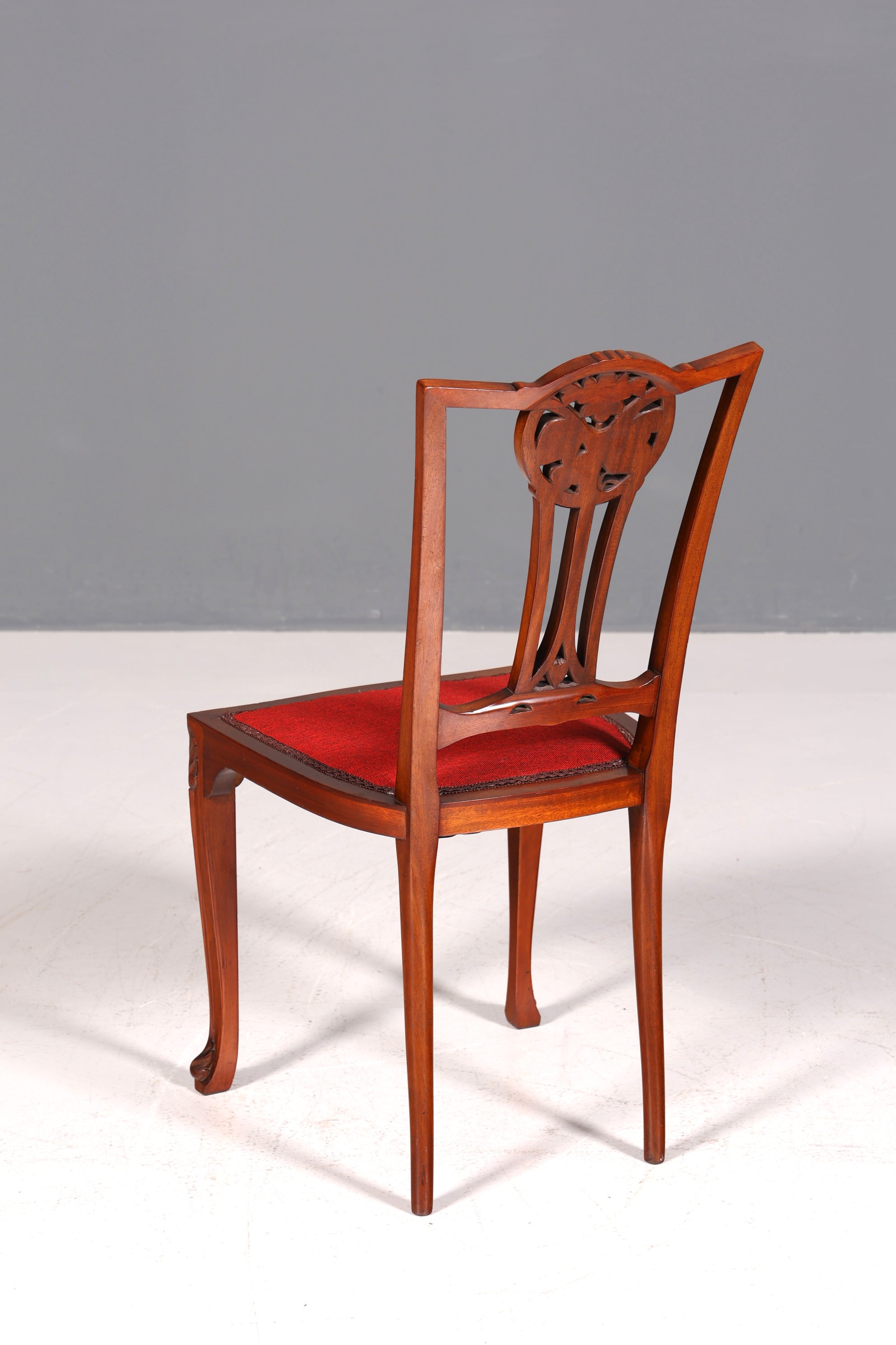 Wunderschöner Jugendstil Stuhl Sekretär Stuhl Englisch Antik Küchenstuhl um 1900 1 von 2