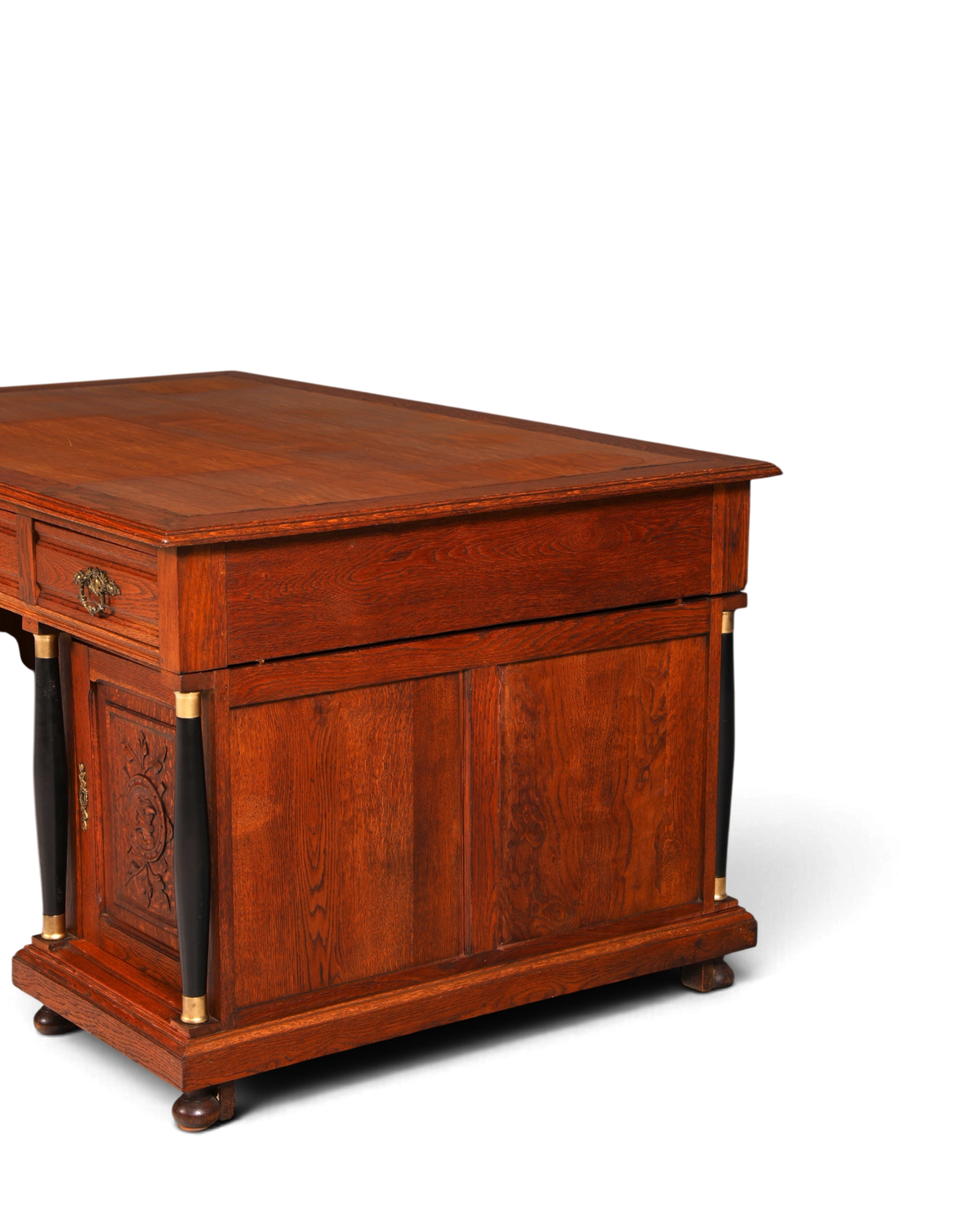 Traumhafter Gründerzeit Schreibtisch Jugendstil Bürotisch echt Holz Antik Office Desk