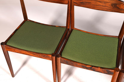 6x Mid Century Palisander Holz Stühle Henry W. Klein Bramin Made in Denmark Danish Design