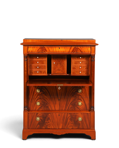 Stilvoller Original Biedermeier Sekretär Englisch Kommode Antik Bürokommode