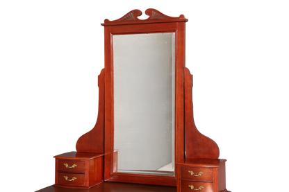Wunderschöne Englische Kommode mit Spiegelaufsatz Barock Stil Frisierkommode Holz Schrank Flurschrank