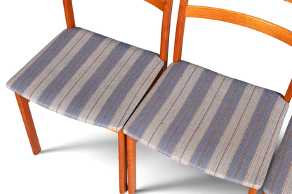 G403 Finish cm 4x Mid Century Teak Holz Stühle Made in Denmark Retro Stuhlset Danish Design Küchenstühle (Kopie)