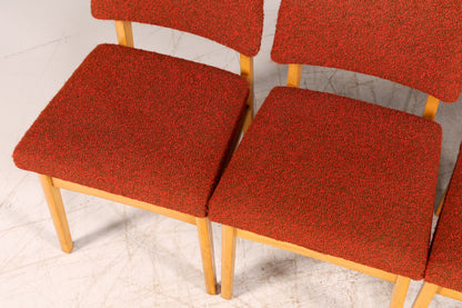 Edles 6er-Set Mid Century Esszimmerstühle Vintage Stuhl Set Küchenstühle Stuhlset Retro Polsterstuhl 60er