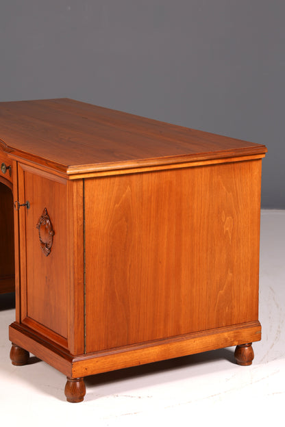 Wunderschöner Jugendstil Schreibtisch Eiche Holz Bürotisch Office Table Antik Vintage