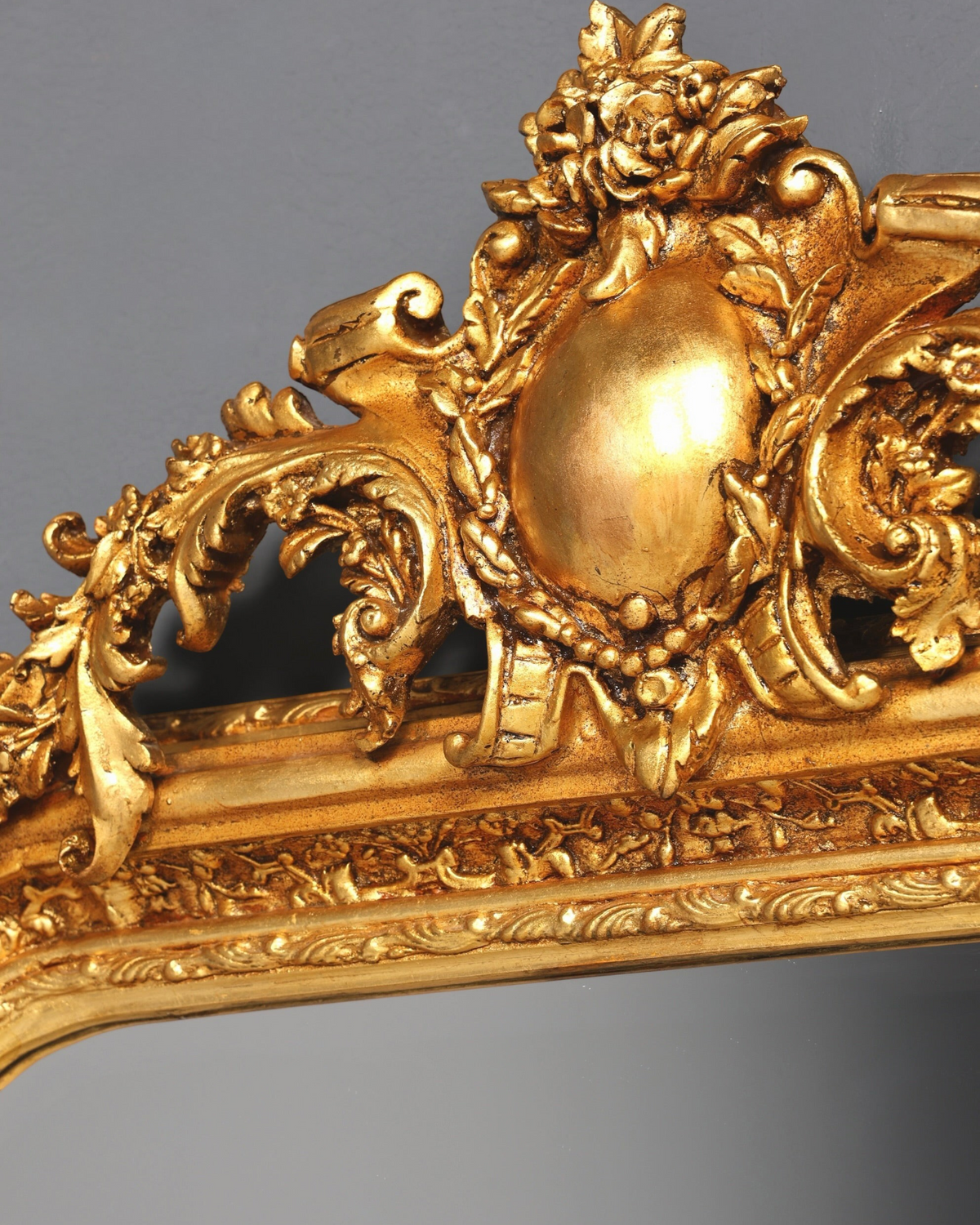 Stilvoller Prunk Barock Stil Wandspiegel Ornamenten Gold Spiegel Flurspiegel Spiegel