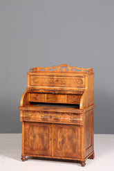 Beeindruckender Louis Philippe Sekretär Antik Rollladen Sekretär Schreibtisch Nussbaum Aufsatzsekretär
