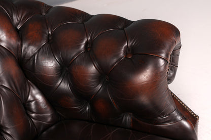 Edler Original Chesterfield Centurion Sessel Braun Echt Leder Englischer Armlehnsessel Herrensessel UK 1 von 2
