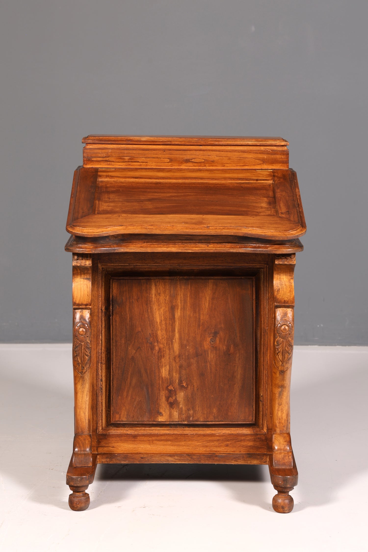 Magnifique bureau Davenport anglais, secrétaire, commode à écrire de style victorien, commode ancienne vintage