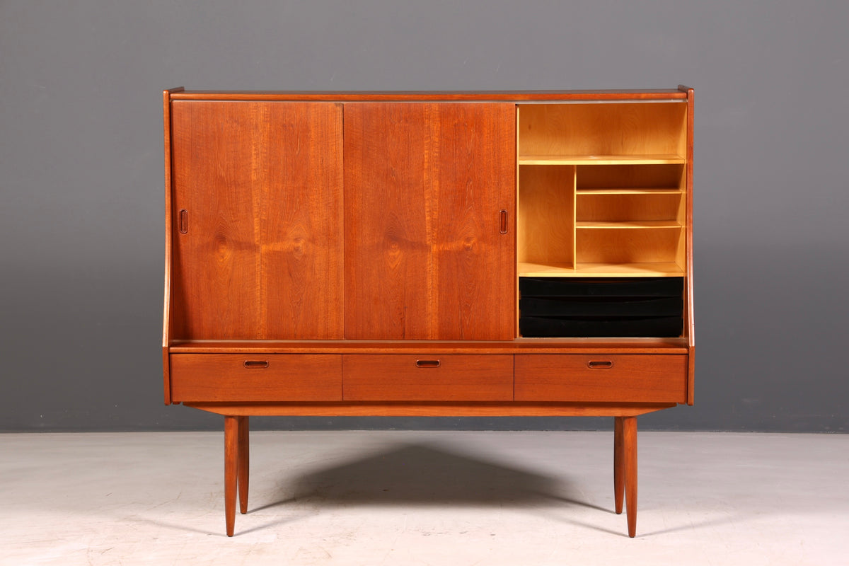 Traumhaftes Mid Century Sideboard Teak Highboard Schrank Vintage Danish Design Kommode