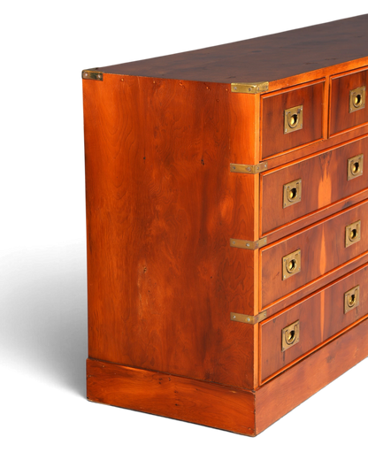 Traumhaftes XXL Maritim Sideboard Englische Schiffs Kommode Englisch Antik Schrank Military Chest