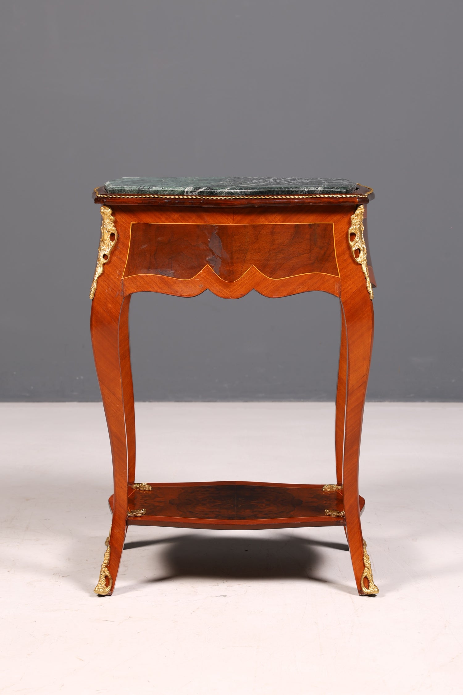 Traumhafter Louis XV Beistelltisch Barock Stil Ablagetisch Marmor Kommode Telefontisch