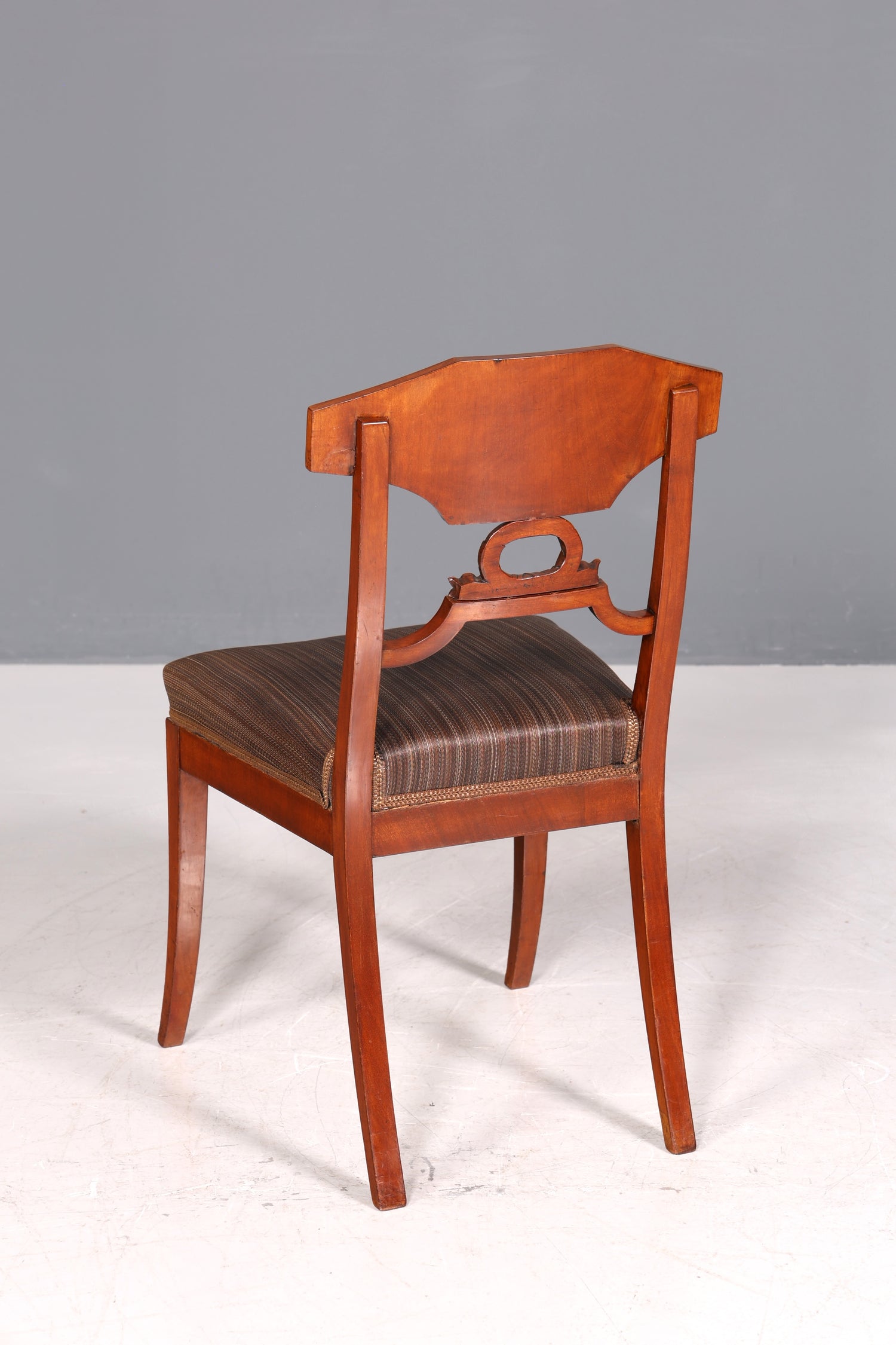 Chaise Biedermeier de rêve, chaise de cuisine ancienne, chaise secrétaire en bois véritable, chaise de salle à manger, 2 sur 2