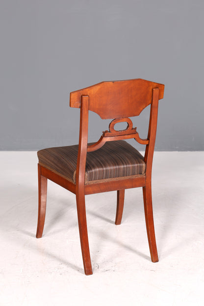 Chaise Biedermeier de rêve, chaise de cuisine ancienne, chaise secrétaire en bois véritable, chaise de salle à manger, 2 sur 2