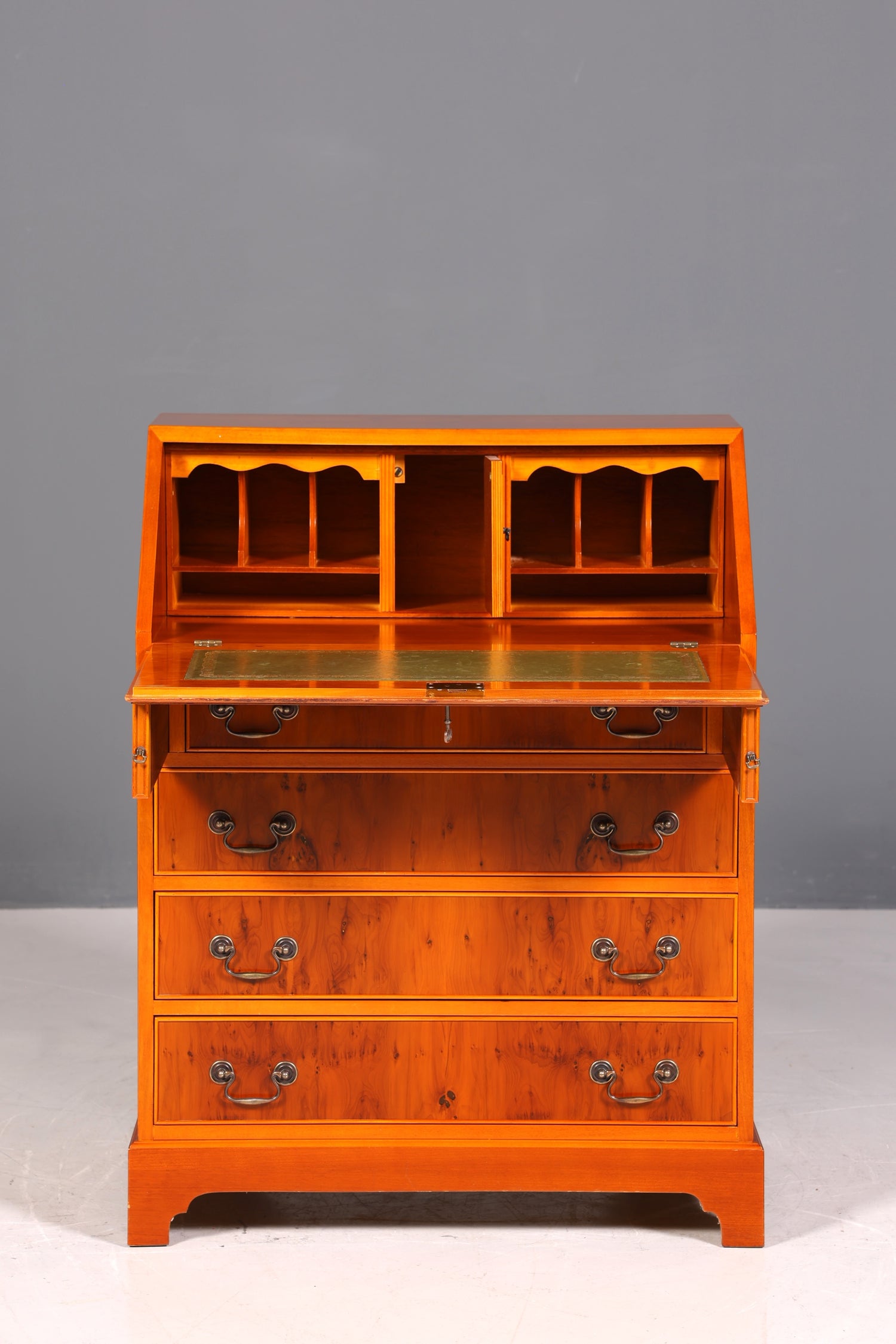 Magnifique secrétaire anglais, en bois d&