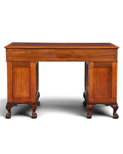 G362 Finish Wunderschöner Englischer Schreibtisch echt Lederauflage Bürotisch Antik Stil Office Desk (Kopie 2)