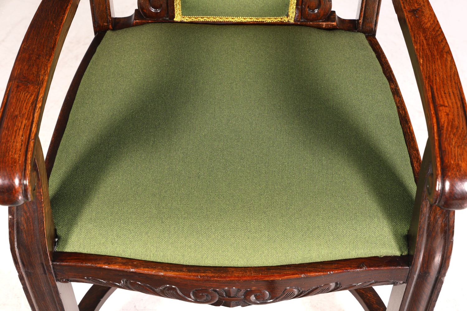 Magnifique fauteuil néo-Renaissance, style Gründerzeit, style Art nouveau, bureau de gentleman, chaise secrétaire en chêne, antiquité, vers 1910