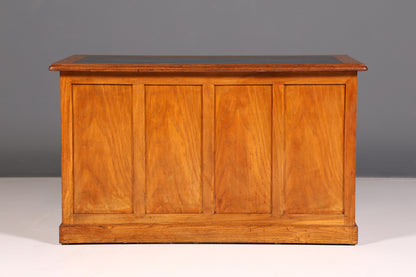 Magnifique bureau de style Bauhaus et Art déco, table de bureau en chêne antique vintage