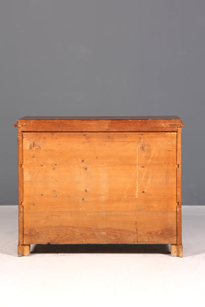 Belle commode ancienne de style Biedermeier Louis-Philippe, commode à linge