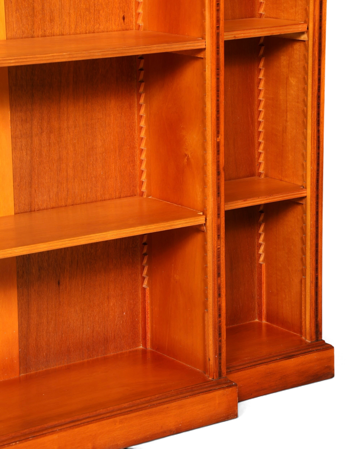 Hauptstadt Möblerei englisches Bücherregal aus Eibenholz mit höhenverstellbaren Regalböden im klassischen Stil