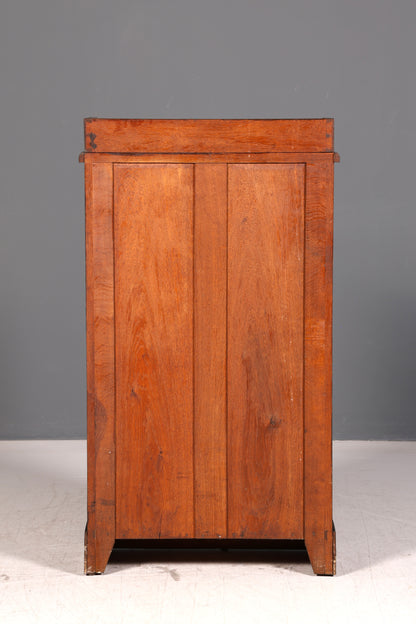 Traumhafte Jugendstil Vitrine Eiche Antik Bücherschrank Geschirrschrank Vitrinenschrank Massivholz Vintage