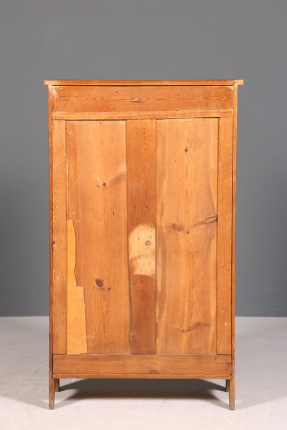 F942 Finish Traumhafte Jugendstil Vitrine Antike Holz Bücherschrank Eiche Antik Schrank Geschirrschrank