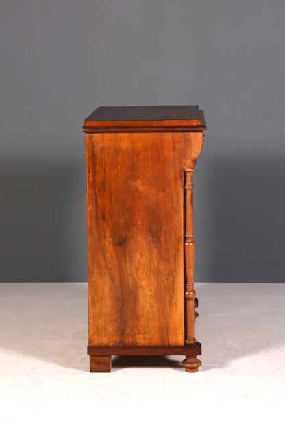 Traumhafter Gründerzeit Schrank Louis Philippe Vertiko Antik Highboard Kommode
