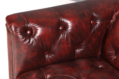 G137 Finish Stilvoller Original Chesterfield Sessel Englischer Armlehnsessel Englisch Herrensessel
