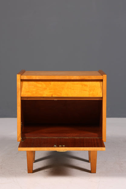 Commode vintage simple du milieu du siècle, meuble pliant, table de chevet de design danois, 2 sur 2