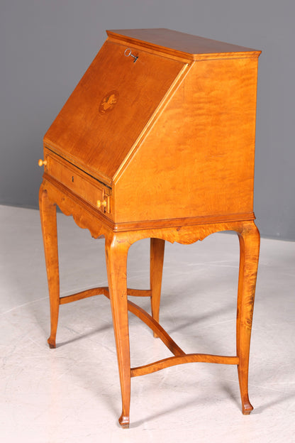 G082 Finish Wunderschöner Sekretär im Art Deco Stil Antik um 1930 Büro Kommode Schreibkommode