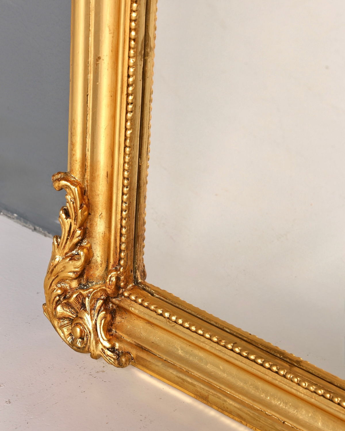 Stilvoller Prunk Barock Stil Standspiegel Antik Stil Ornament Flurspiegel Gold Spiegel