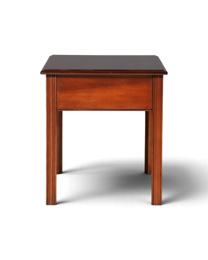 Hauptstadt Möblerei Drexel Heritage Beistelltisch aus massivem Mahagoni Holz im antiken 60er Jahre Design