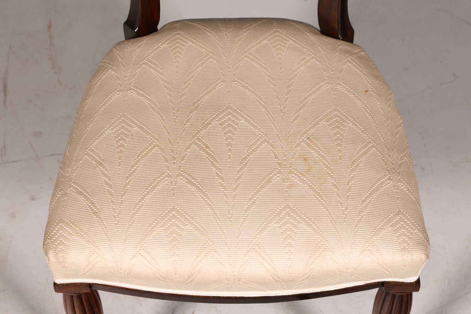 Élégante chaise Art déco vintage Chaise de salle à manger Chaise de secrétaire Chaise rembourrée Chaise à accoudoirs Chaise de cuisine 1 sur 2