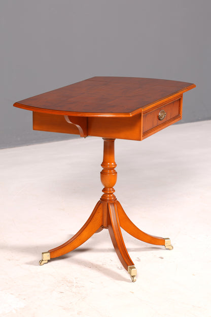 Traumhafter Original Heldense Beistelltisch Eibe Holz Klapptisch Ablagetisch Kommode Telefontisch