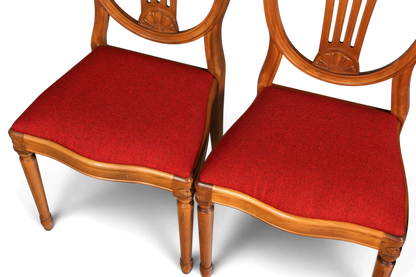 Wunderschöne 4er Set Englische Stühle Regency 60er Jahre Dining Chairs Antik Polsterstühle