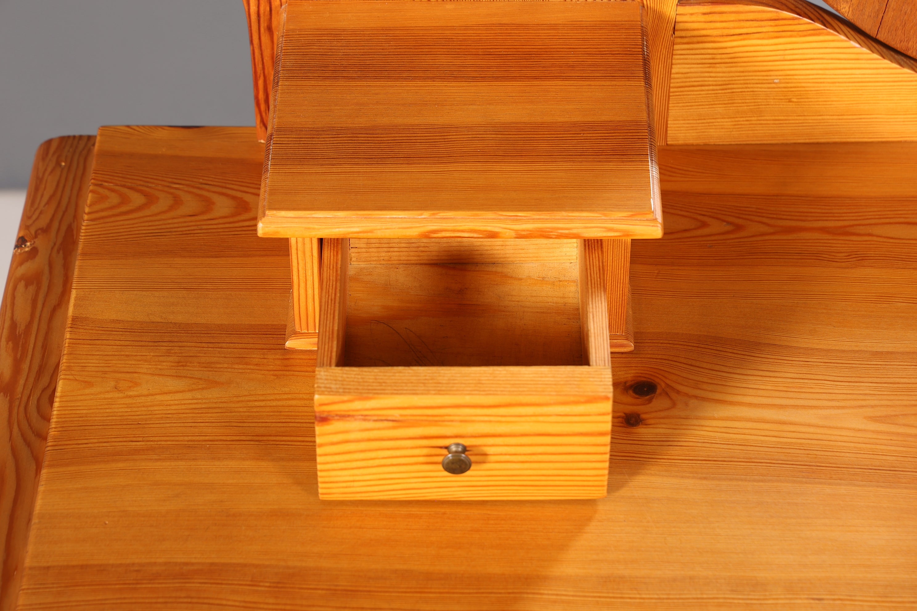 Stilvolle Gründerzeit Kommode Antik Louis Philippe Sideboard mit Spiegel Flurkommode