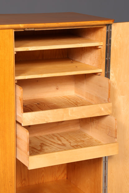 Wunderschöner Mid Century Schrank 60er Jahre Vertiko Highboard Wäscheschrank Aktenschrank Kommode Echt Holz Vintage