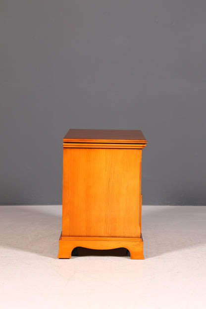 G022 Finish cm Traumhafte Englische Eibe Kommode echt Holz Schrank Antik 60er Jahre Möbel