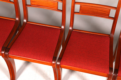 8x Edle Englische Stühle Englisch Dining Chairs Antik 60er Jahre Regency Küchenstühle Stuhlset